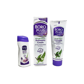 BOROPLUS  Aryuvedic Antiseptic Cream + Bodylotion