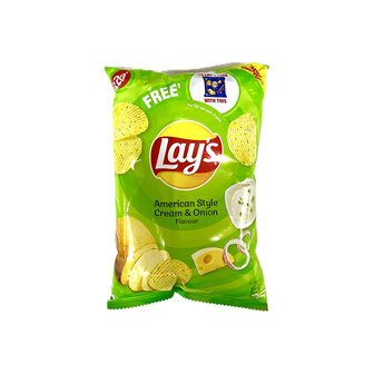 LAYS American Style Cream &amp; Union Flavour