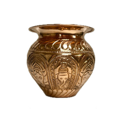 Copper Emboss Water Pot