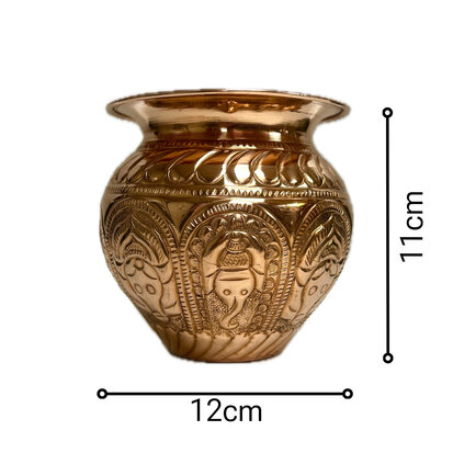 Copper Emboss Water Pot